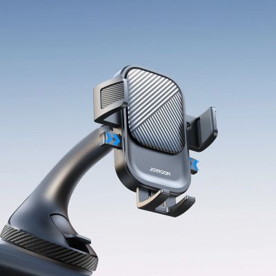 8. Joyroom JR-OK6 clamp phone holder for glass - black