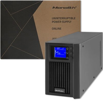 6. Qoltec Pure Sine Wave LCD 2000VA 1600W UPS emergency power supply