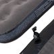 3. FLOCKED MATTRESS 1-PERSON GRAY 191x99x22CM 24638