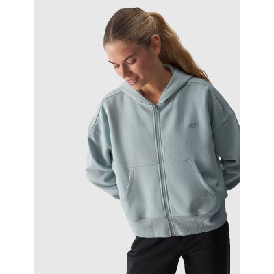 6. Women's zip-up hooded sweatshirt 4F 4FWAW24TSWSF1306-47S
