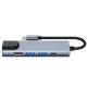 7. HUB Tech-Protect V3 5in1 USB-C - USB-A 3.0 / USB-A 2.0 / USB-C / HDMI / RJ45 - gray