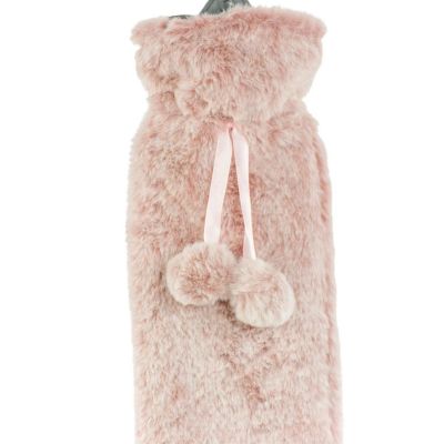 8. RUBBER HOT WATER BOTTLE IN ALPINA COVER 2L PINK