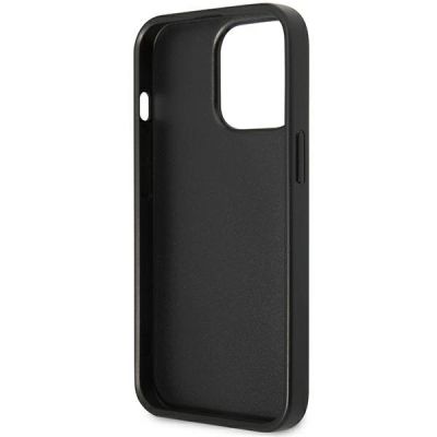 7. Guess GUHCP13LP4TPK iPhone 13 Pro / 13 6.1" black/black hardcase 4G Triangle Logo Cardslot