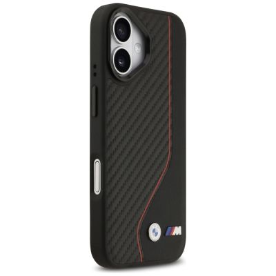 4. BMW M Carbon Line & Logo MagSafe Case for iPhone 17 - Red