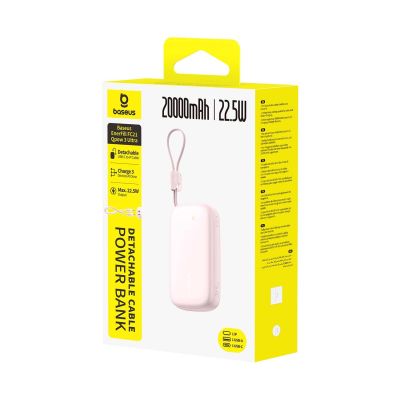 4. Baseus EnerFill FC21 Qpow 3 Ultra 20000mAh 22.5W Powerbank with Display and Cable Included - Pink