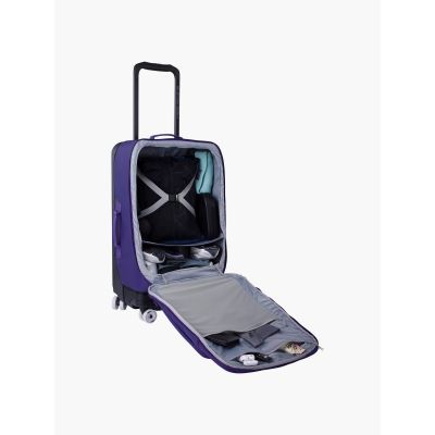 5. EVOC 4-Wheel Trolley 100 suitcase violet/black