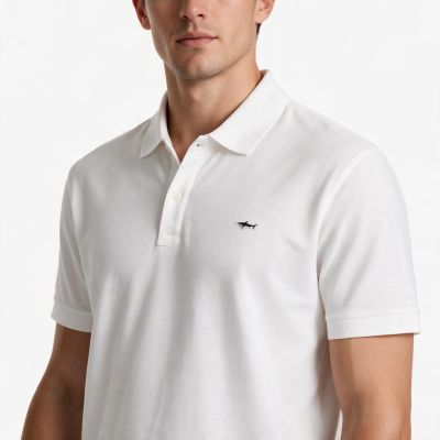 10. Paul&Shark Men's Cotton Polo Shirt White 99311001-10