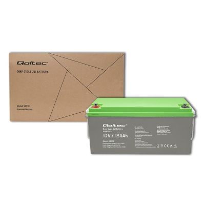 5. QOLTEC DEEP CYCLE GEL BATTERY | 12V | 150AH