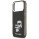 6. Karl Lagerfeld IML Aquarelle Karl & Choupette & Logo MagSafe Case for iPhone 17 Pro Max - Black