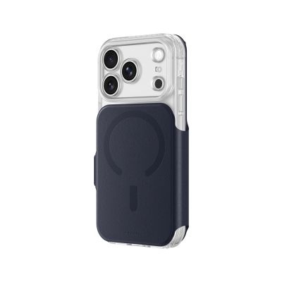 10. AmazingThing Titan Pro Lens Flip Set Case for iPhone 18 Pro Max with Wallet, MagSafe Compatible - Navy Blue