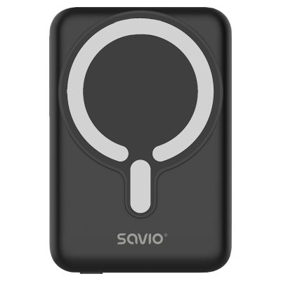 SAVIO POWERBANK 10000 MAH MAGNETIC BLACK BA-12