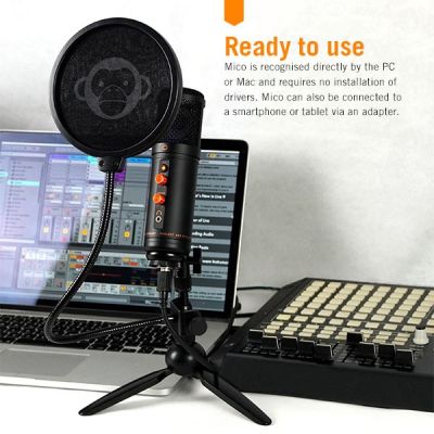 4. Monkey Banana Mico Black Table Microphone