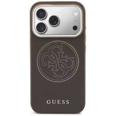3. Guess Perforated 4G MagSafe case for iPhone 17 Pro Max - brown