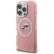 2. Karl Lagerfeld IML Glitter Karl & Choupette Heads Logo MagSafe Case for iPhone 16 Pro - Pink