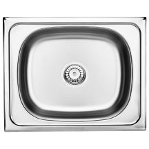 Deante Twist 1-bowl sink without drainer, stainless steel ZEU010A