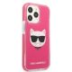4. Karl Lagerfeld Choupette Head case for iPhone 13 Pro Max - fuchsia