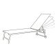 5. GARDEN LOUNGE CHAIR 185X57X31CM GRAY