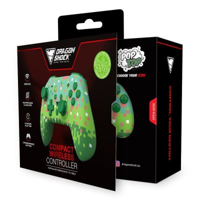 6. Dragonshock PopTop Green, Dark Green, Pink, White Bluetooth Gamepad Analog/Digital Nintendo Switch, PC