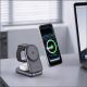 6. Tech-Protect A53 3in1 MagSafe 25W QI2.2 Wireless Charger - Dark Gray