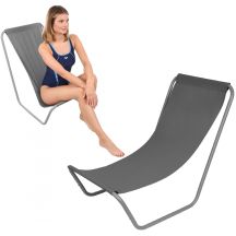 FOLDABLE GARDEN AND BEACH CHAIR AND BAG GREY ENERO CAMP