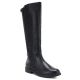 Women's leather boots with elastic upper, black Cambell JE19489