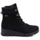 7. Women's black suede wedge ankle boots M.Daszyński MR23109A-3