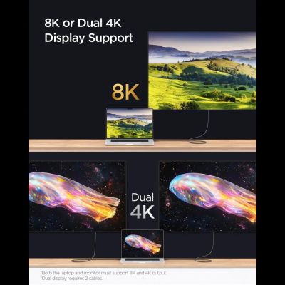 6. Spigen Essential EB24012CC USB-C / USB-C 240W 120cm Cable - Black