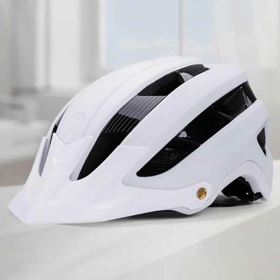 4. Wozinsky MTB bicycle helmet with removable visor, lightweight L - black and white