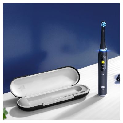 16. Oral-B iO 80363731 Electric Toothbrush Adult Rotating-Pulsating Toothbrush Black, Silver