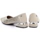 3. Women's leather openwork shoes, beige, Vinceza 99201