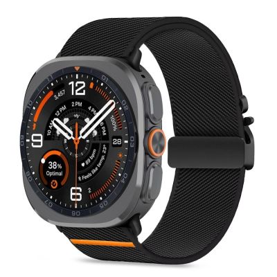 Tech-Protect Nylon Clasp for Samsung Galaxy Watch Ultra 47mm - Black