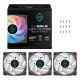 10. Iceberg Thermal IceGALE Lightning ARGB Computer Case Fan 12cm Black 3 pcs.