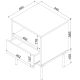 4. TRESSE bedside table 2 pcs 44x40x53 matt green