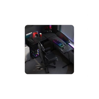 11. Huzaro Hero 6.0 Black RGB Gaming Desk