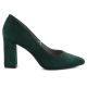 9. Sergio Leone Green Suede Pointed Toe Pumps PB216