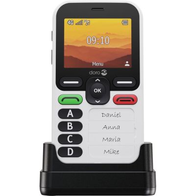 6. Doro Leva X10 6.1 cm (2.4") 117 g Black, White Phone for seniors