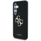 2. Guess Silicone Big 4G Logo Bottom Script case for Samsung Galaxy S25 - black