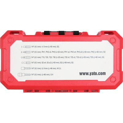 5. 39-Piece Impact Bit Set YT-78076 YATO