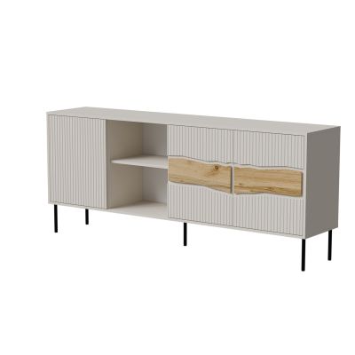 7. INSERTO 3D1W chest of drawers 190x40x80 cashmere + LED