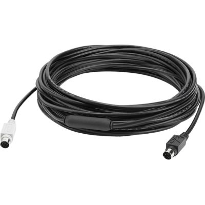 Logitech GROUP 10m Extender Cable PS/2 6-pin Mini-DIN Black