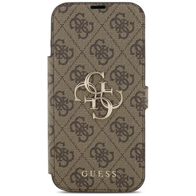 3. Guess Book 4G Metal Logo Case for iPhone 17 Pro Max - Brown