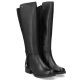37. Women’s black leather officer-style boots, insulated Rieker Z9564-00