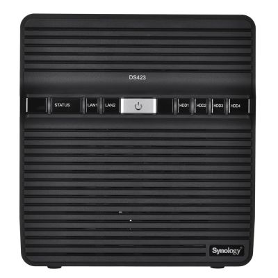 2. NAS Synology DS423; Tower; 4x (3.5" SATA HDD); Realtek RTD1619B; 2GB DDR4, 2x 1GbE RJ-45