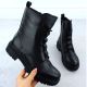 2. Rieker Y3160-00 women's black leather ankle boots