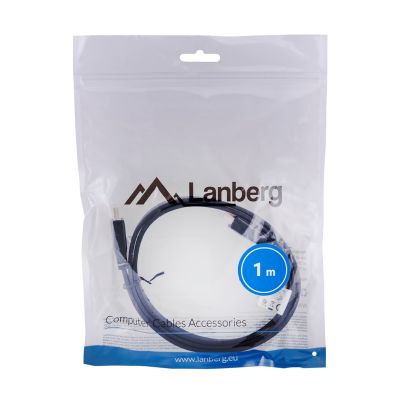 5. Lanberg CA-HDMI-21CU-0010-BK cable (HDMI M - HDMI M; 1m; black)