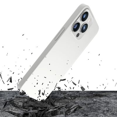 3. 3mk Hardy Silicone MagCase for iPhone 14 Pro Max - White