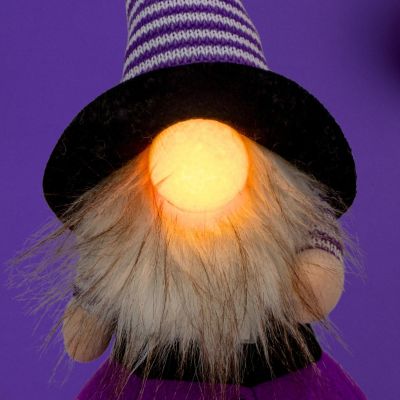 4. DECORATIVE PUMPKIN FIGURE 35CM LED HALLOWEEN PURPLE PURPLE