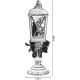 6. DECORATIVE LANTERN height: 48CM - SNOWMAN
