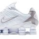 7. Nike SHOX TL Metallic Silver Men's Sports Shoes White - AV3595-100