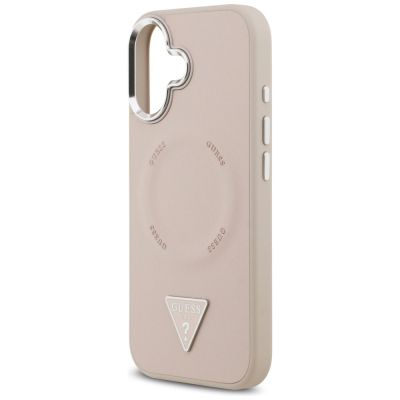 6. Guess Triangle Logo MagSafe case for iPhone 17 - pink